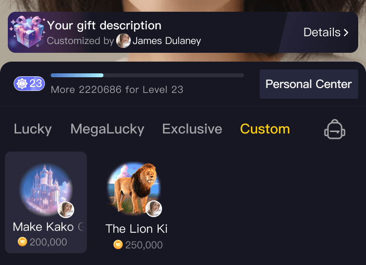 custom gift demo